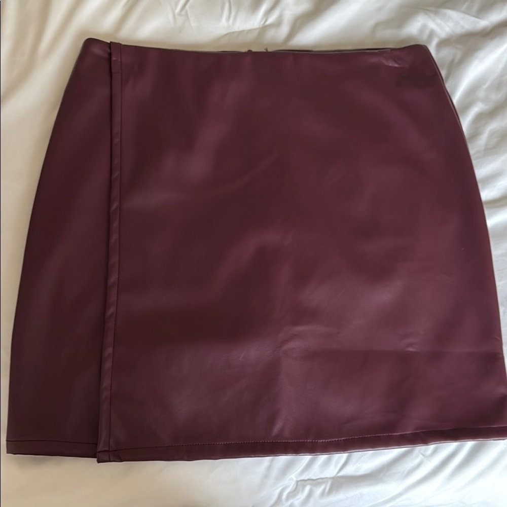 Elegant Burgundy Skirt